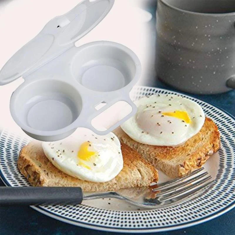 Microwave Egg Steamer Food Grade PP Plastic Egg Frying Box Microwave Egg Cooker Peaceful Pleasures Health and Wellness Style1