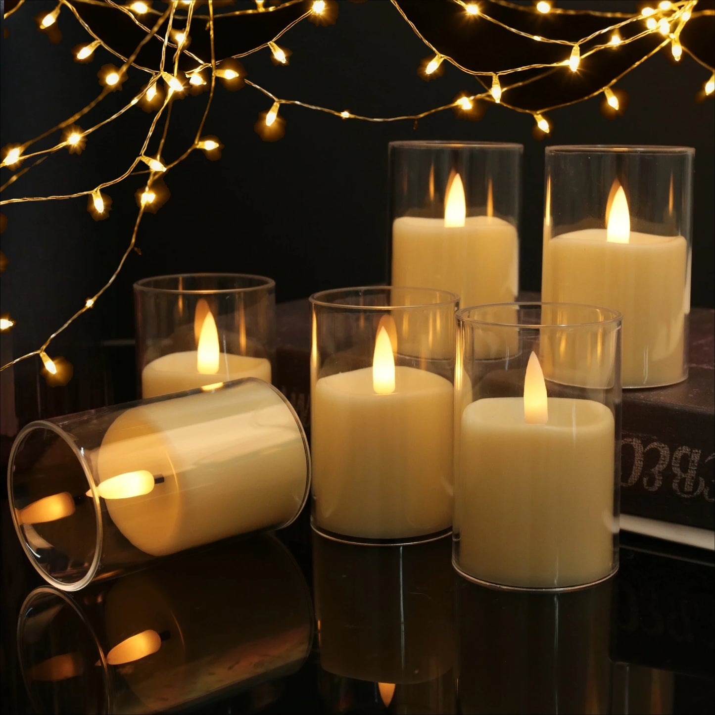 Flameless LED Candles 3D Wick with Remote, Timer & Lampshade