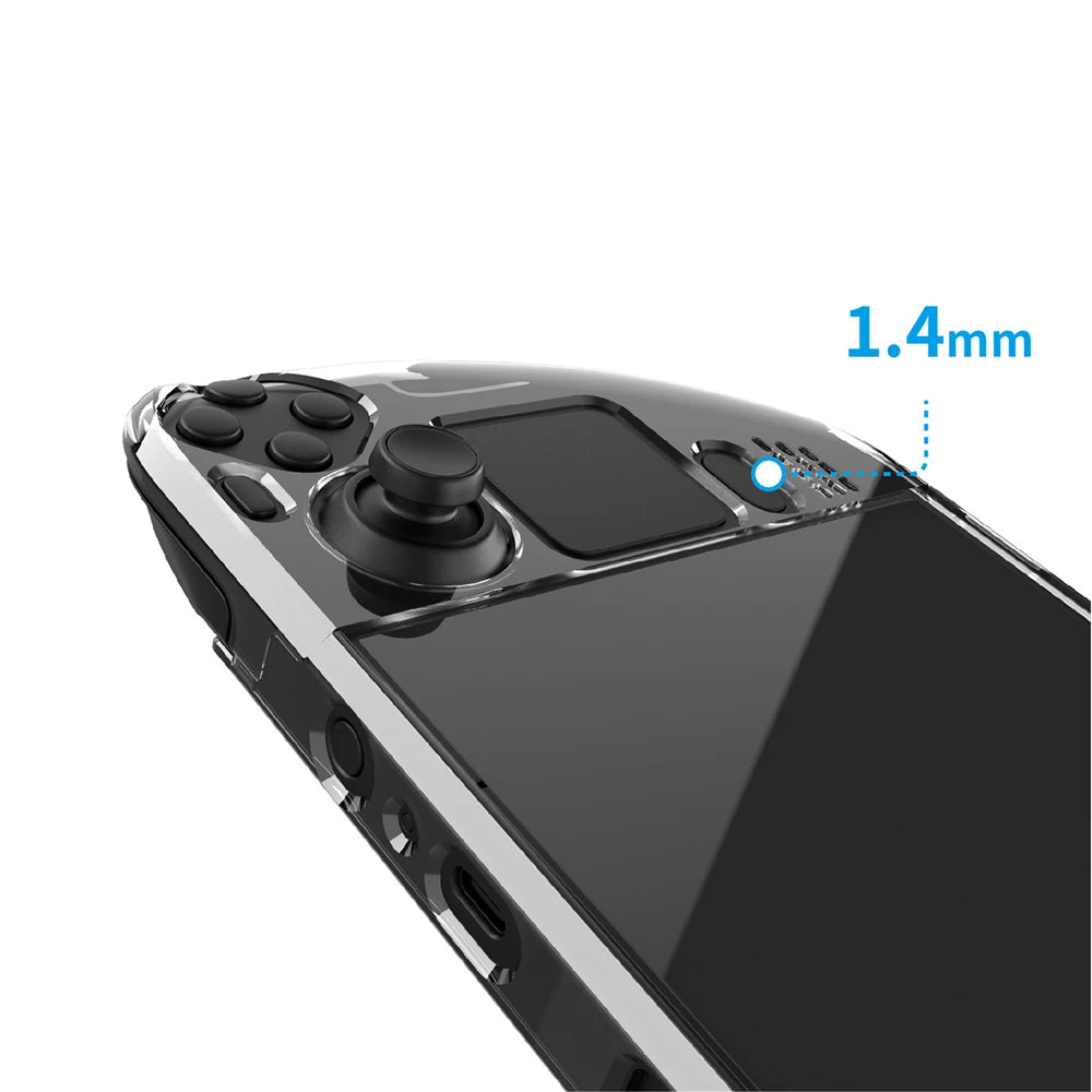 Transparent PC Hard Case For Steam Deck Host Split Crystal Protective Cases Gamepad Cover For Steamdeck Game Console Shell Peaceful Pleasures Health and Wellness