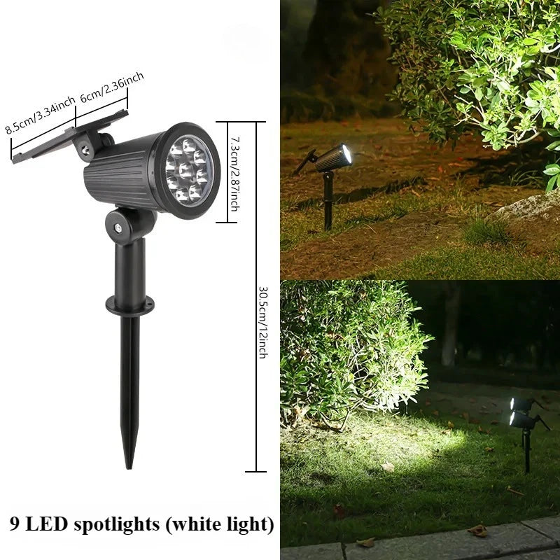 Solar LED Spotlight Outdoor Waterproof Garden Landscape Light