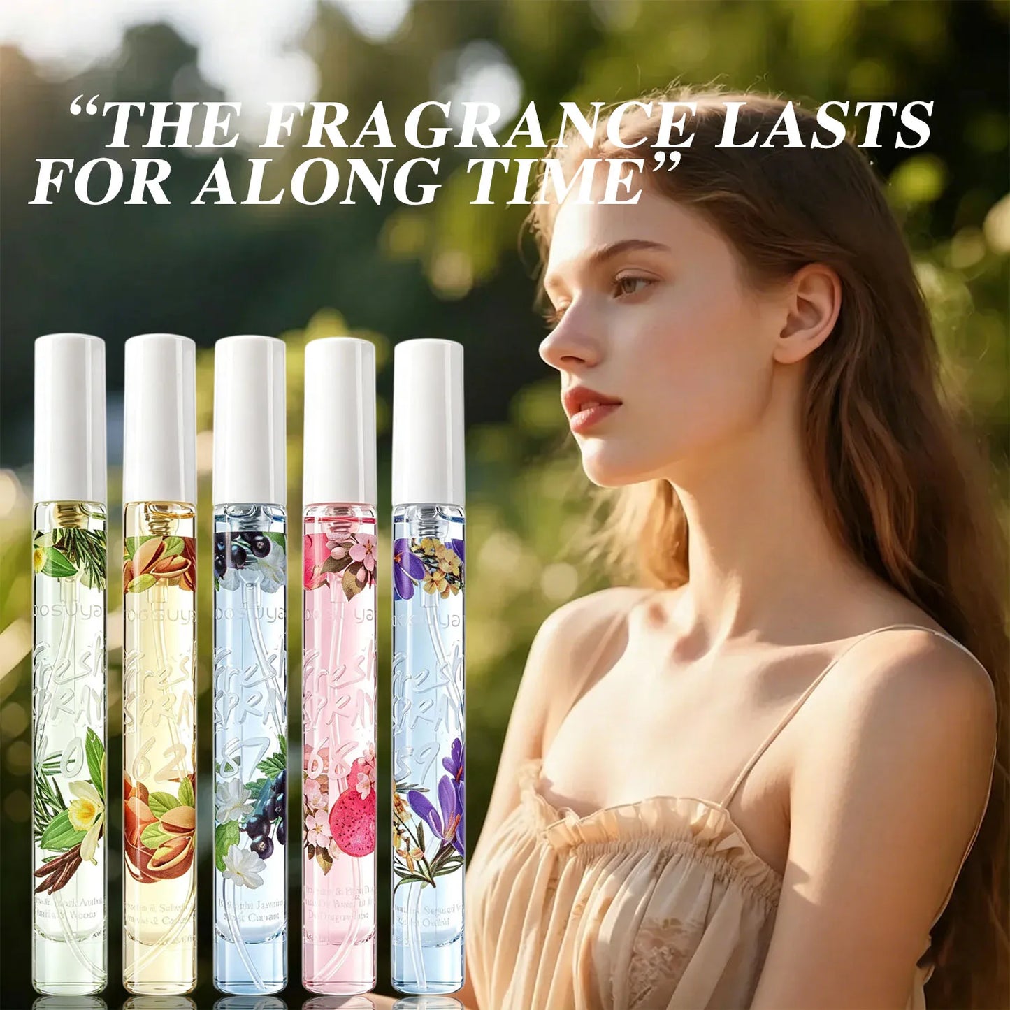 5-Piece Floral & Fruity Perfume Gift Set – Alcohol Free, Unisex
