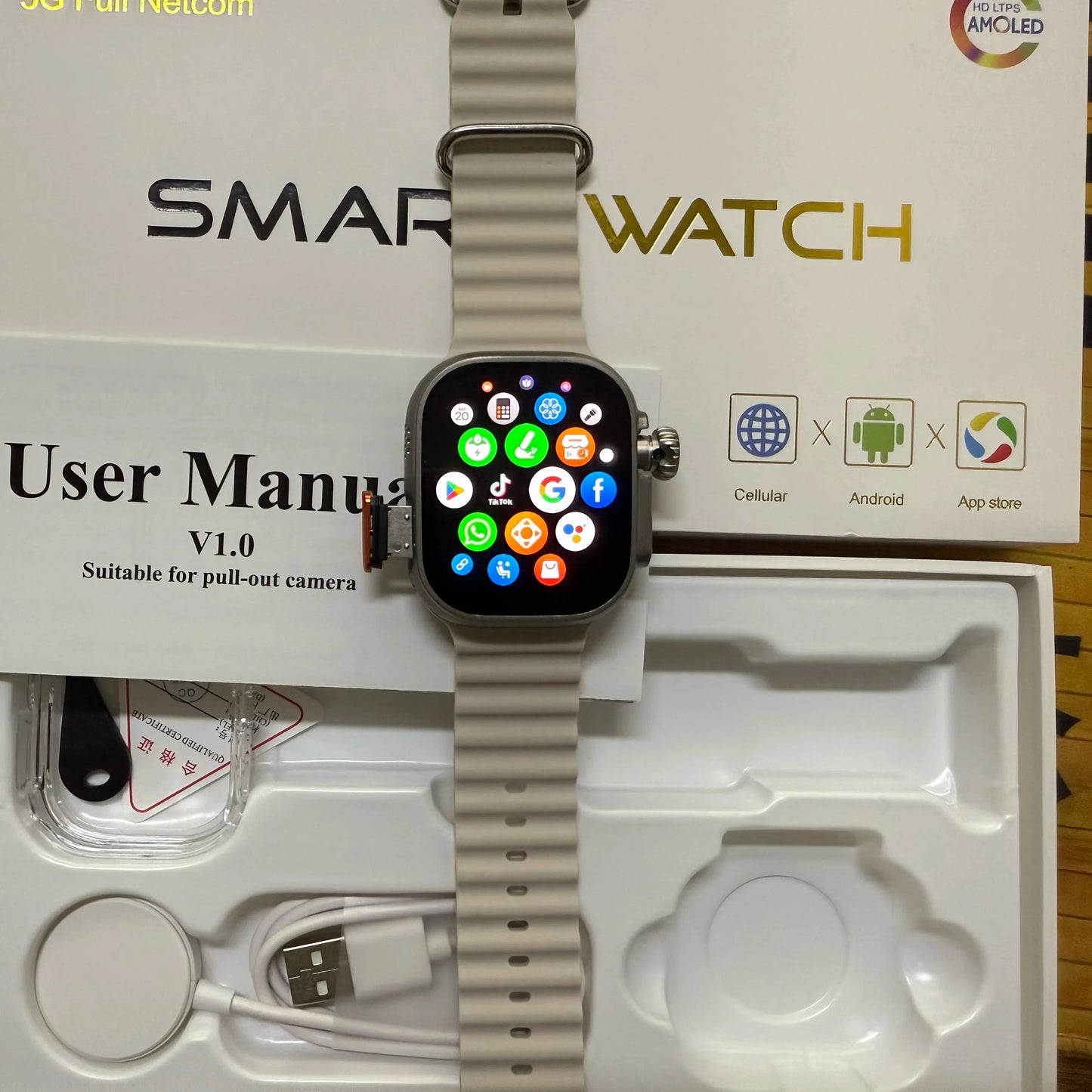 GOLDENSPIKE DW200 Pro 4G Android 13 Smartwatch | Rotating Camera