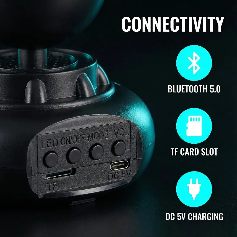 Bluetooth Disco Ball Speaker RGB LED Rotating Party Light