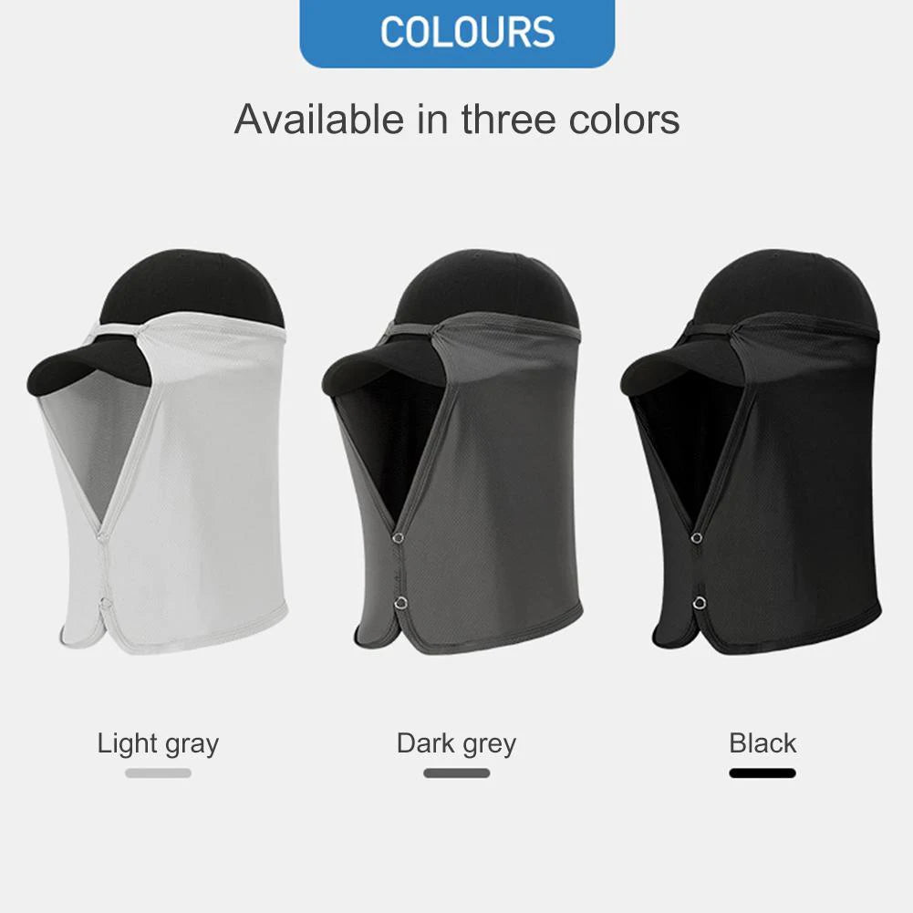 UPF50+ Sun Protection Neck Flap Cap – Ice Silk Fishing Hat Outdoor Apparel & Accessories Peaceful Pleasures Health and Wellness