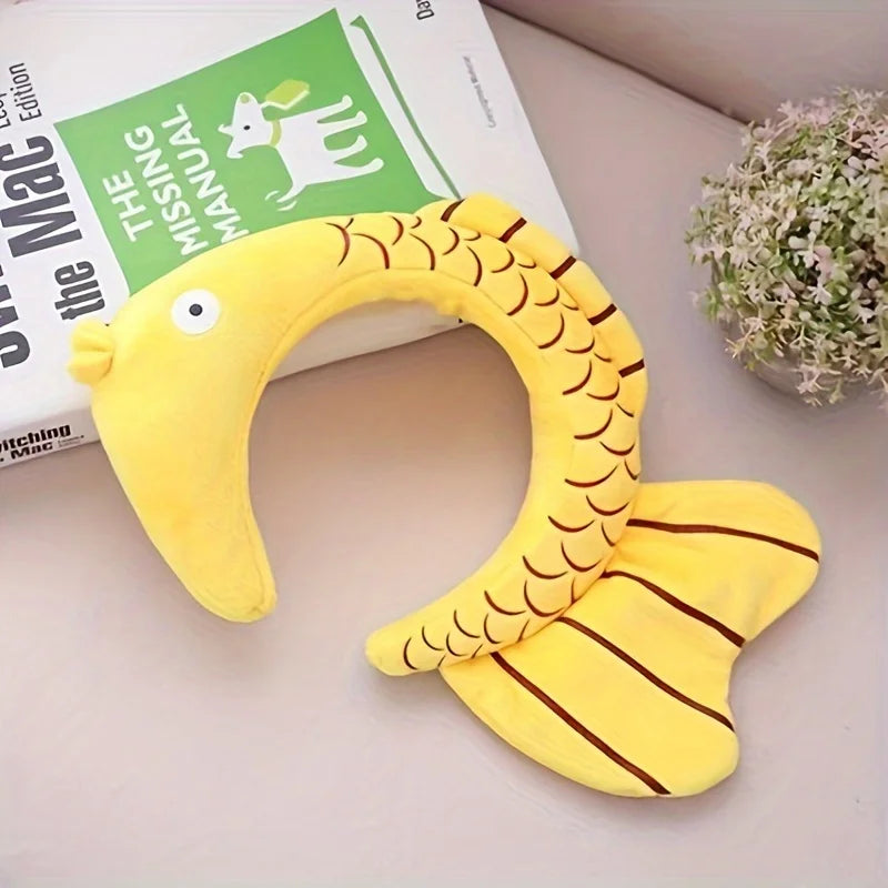Cartoon Goldfish Headband – Non-Slip Wide Brim Hair Accessory Peaceful Pleasures Health and Wellness Yellow croaker headb