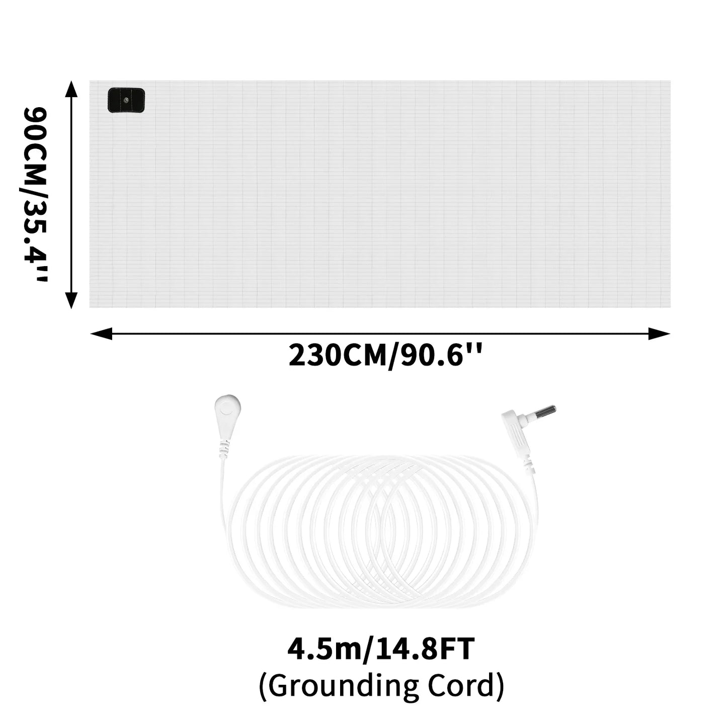 Grounding Mat 6 Sizes | Indoor Earthing Pad for Desk & Yoga
