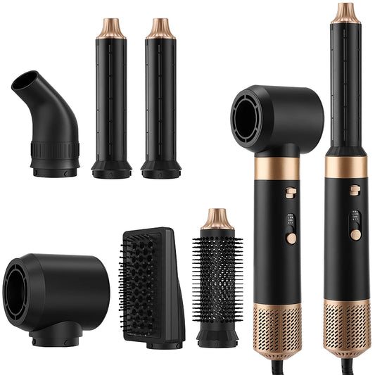 6 In 1 Hot Air Brush Low Noise Damage Free Styling Wet Dry Use One Step Hair Dryer And Volumizer Hair Styling Tool Home Salon Peaceful Pleasures Health and Wellness