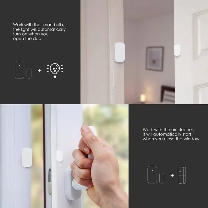Aqara Smart Door Window Sensor Zigbee Mini Door Sensor Wireless Connection Alarm Smart Home HomeKit for Xiaomi Mijia Mi Home Peaceful Pleasures Health and Wellness