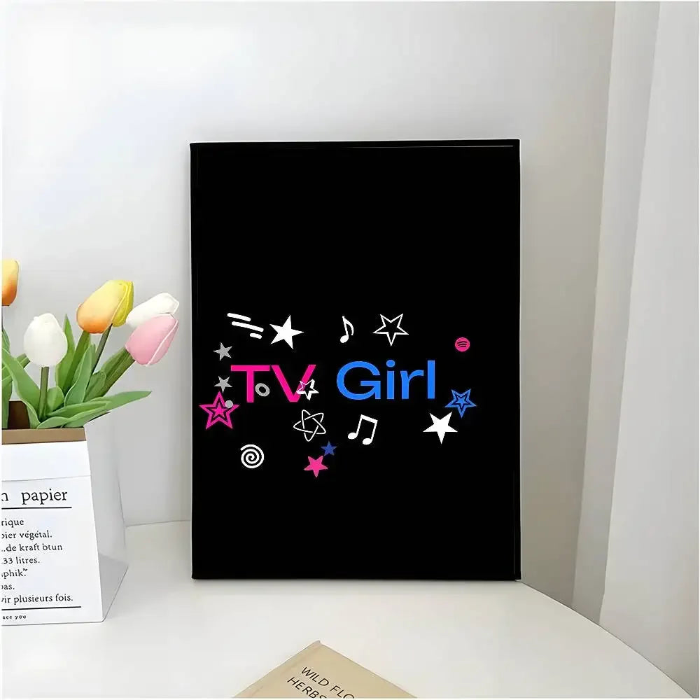 Who Really Cares-T-TV Girl Album Aesthetic Canvas Painting Posters and Prints Wall Picture For Living Room Decoration Peaceful Pleasures Health and Wellness z11 20x30cm Unframed