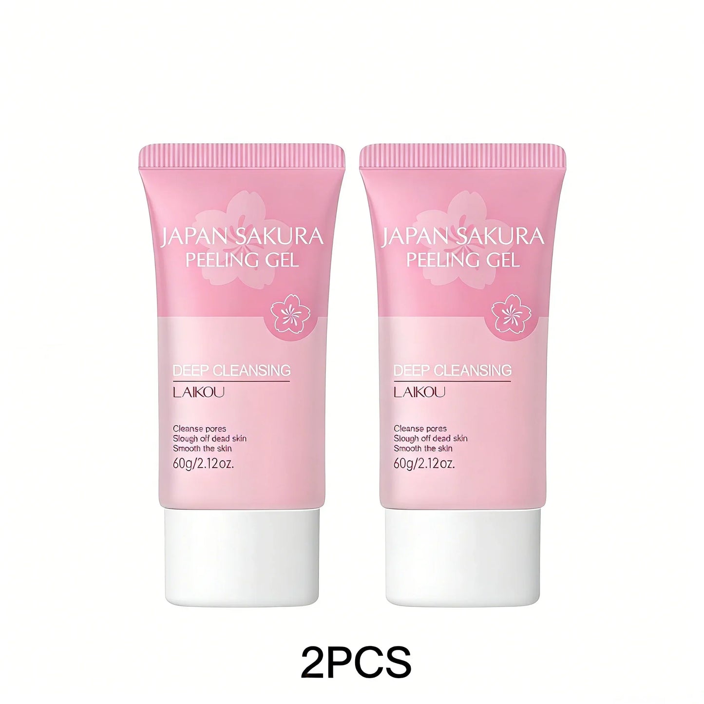 LAIKOU Sakura Face Peeling Gel – Exfoliate & Glow 60g Peaceful Pleasures Health and Wellness 2PCS 60g