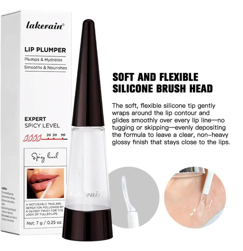 Instant Lip Plumper Oil – Volumizing Hydrating Gloss