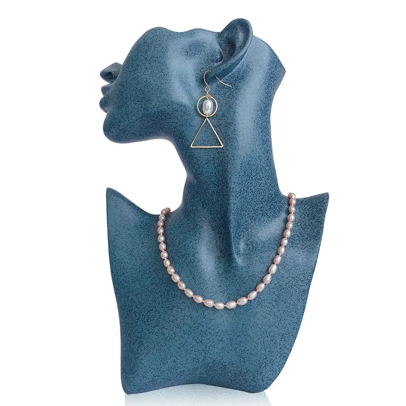 Resin Abstract Bust Mannequin Head Jewelry Display Stand