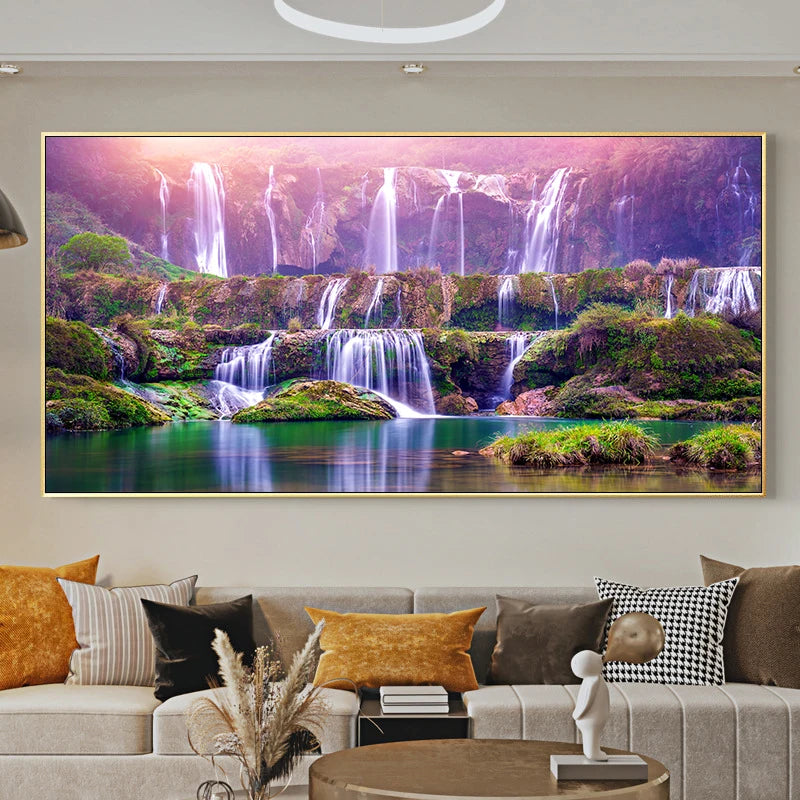 Nature Landscape Canvas Painting Wall Art Jasper National Park Canada Wall Picture Posters and Prints for Living Room Home Decor Peaceful Pleasures Health and Wellness w4097 landscape-4 50x100cm