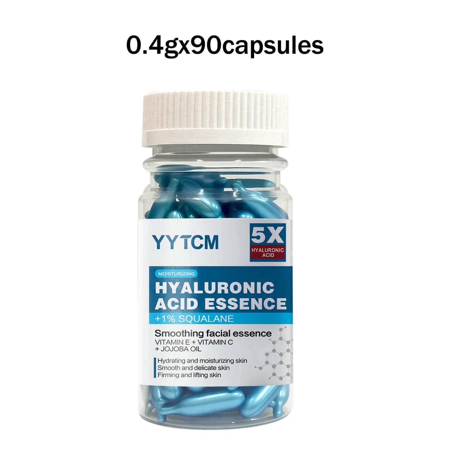 Hyaluronic acid deep moisturizing capsule essence, deep moisturizing and brightening skin essence (0.4gx30 capsules)/bag -1 bag Peaceful Pleasures Health and Wellness 1 bottle 1
