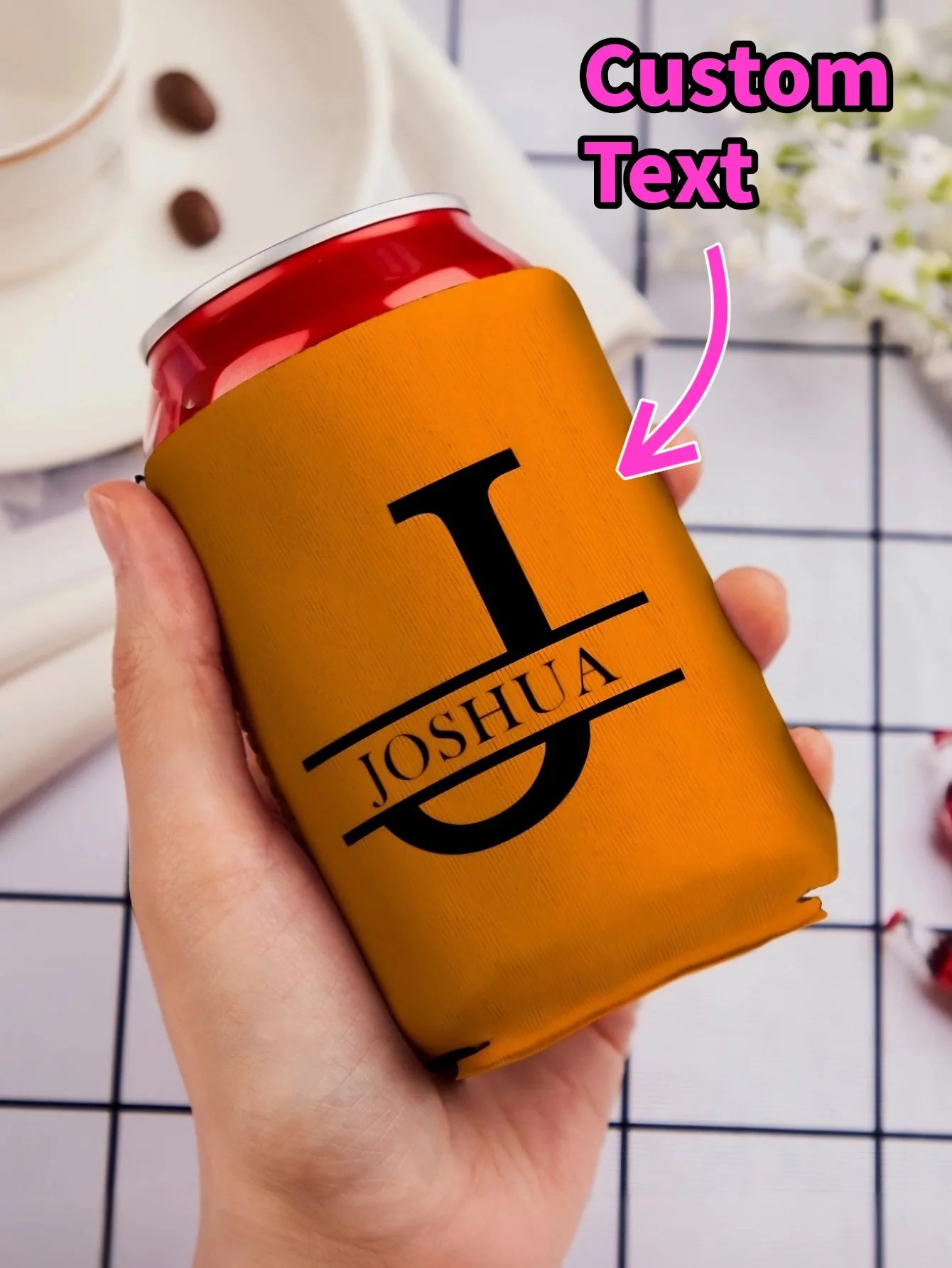 Custom Photo Can Cooler Sleeve | Personalized Koozie Gift