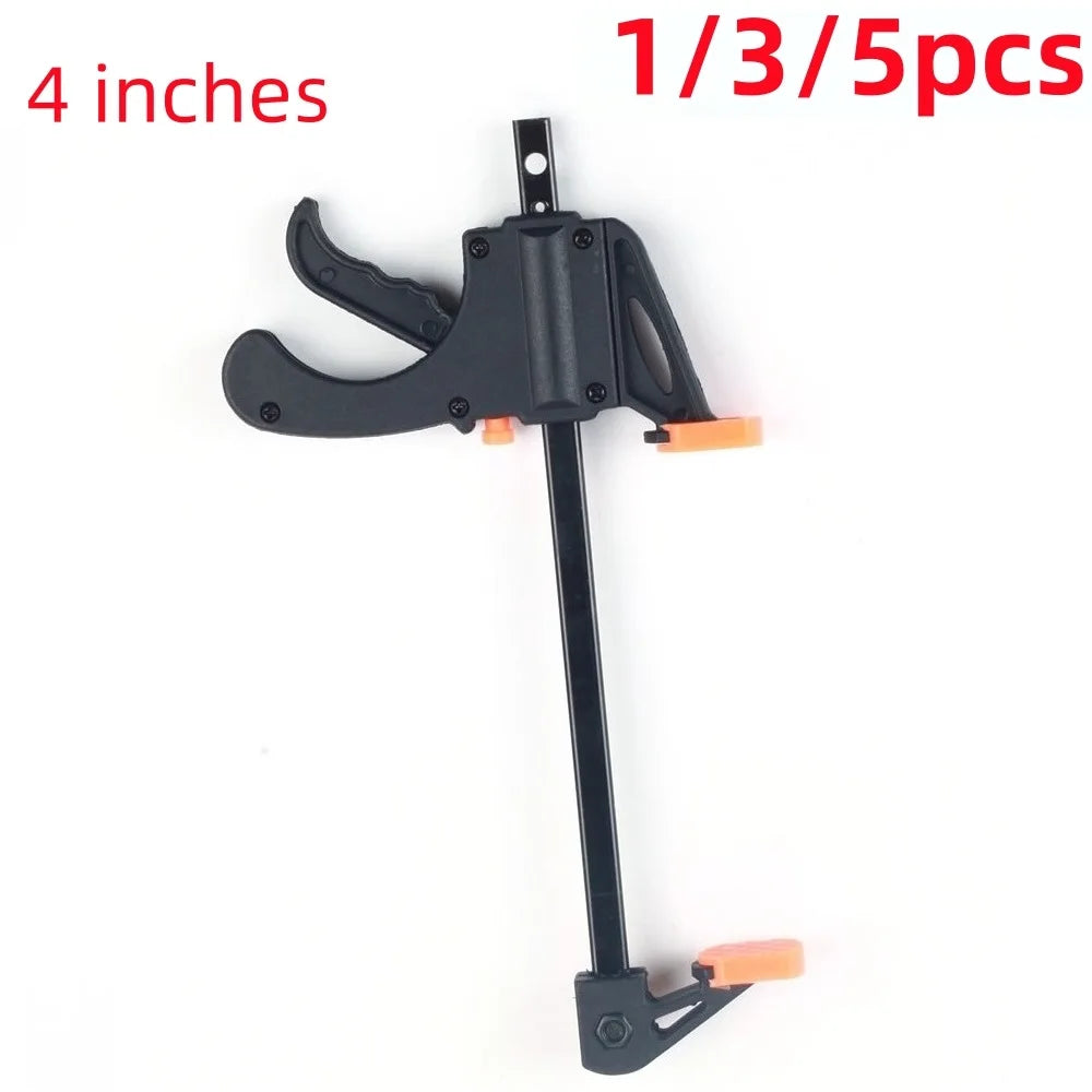 Mini F Clamp Set – Quick Ratchet Release Woodworking Clips 4" Peaceful Pleasures Health and Wellness