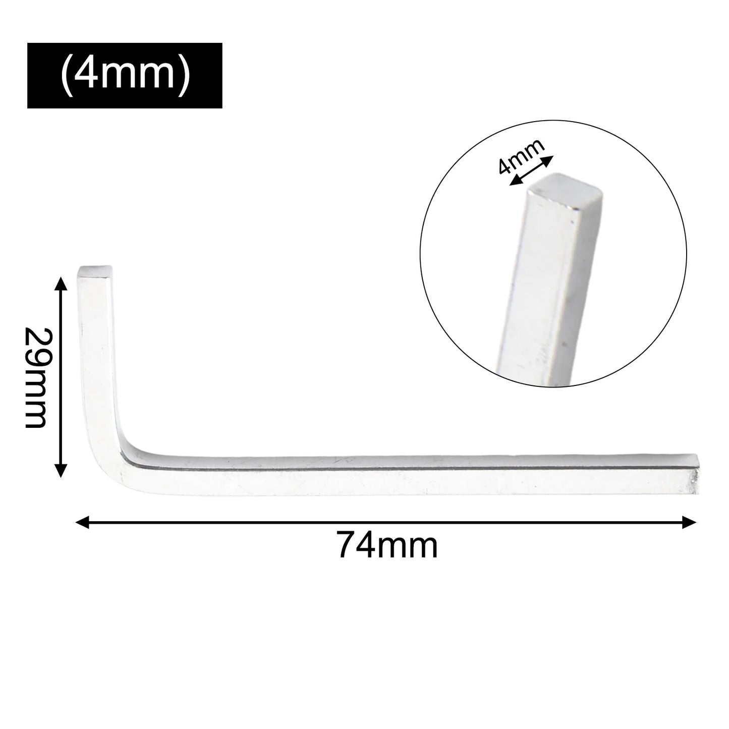 L-shape Square Head Wrench Key 4 Point Screwdriver Security Self