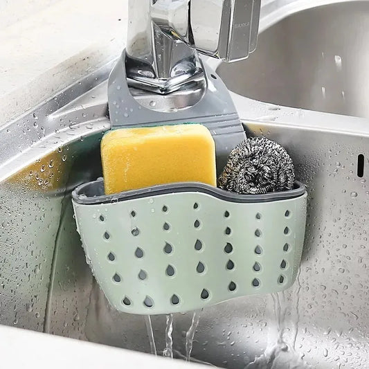 Adjustable Sink Drain Basket – Sponge & Soap Organiser Rack Sink Drain Basket Oasis Select