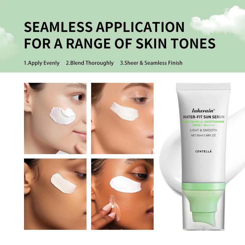 SPF50 Sunscreen Centella Lotion Korea Facial Long-Lasting Sun Protection Non-Greasy Sun Block Prevent Sunburn Face Skin Care Peaceful Pleasures Health and Wellness