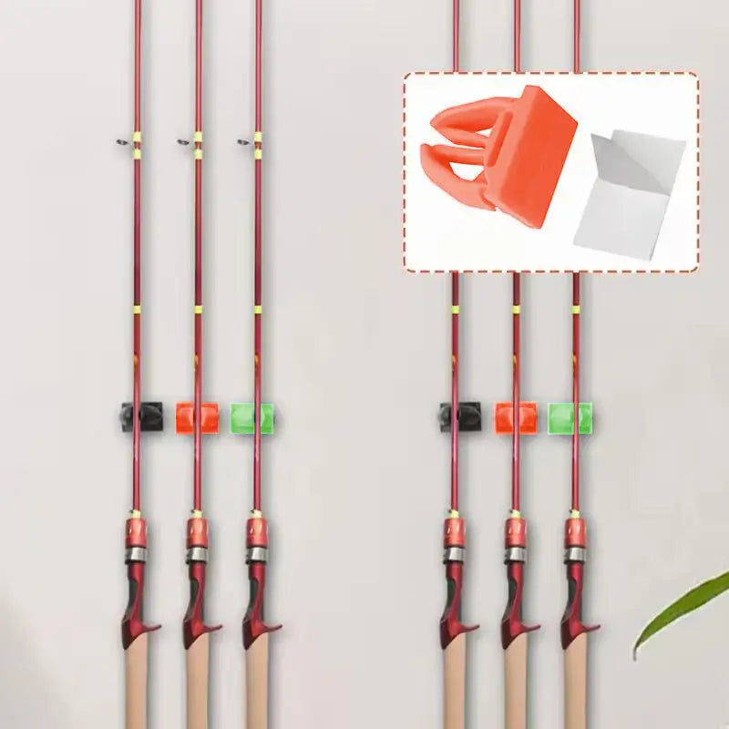 Silicone Fishing Rod Holder Quick Release Rod Clip with Strap Fishing Pole Storage Rack for Kayak & Bridge Fishing Accessories Peaceful Pleasures Health and Wellness