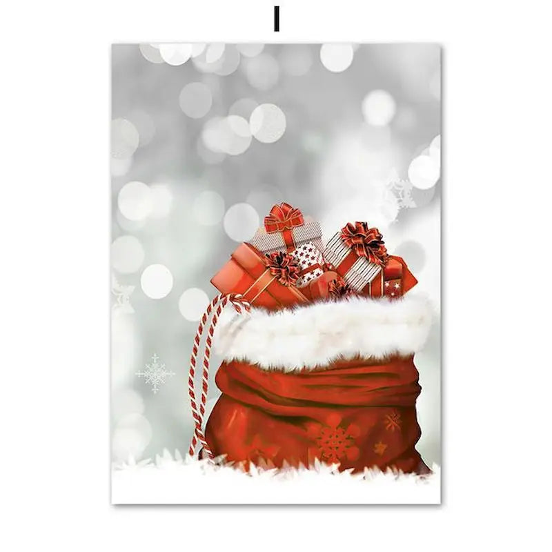 GATYZTORY 40×50cm Red House Winter Landscape Paint by Numbers Kit