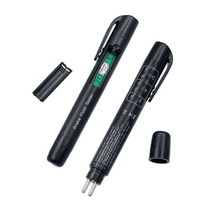 Brake Fluid Tester Pen – DOT 3/4/5 LED Moisture Checker