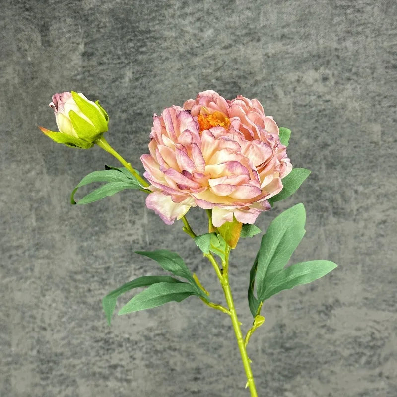 Large Silk Peony Artificial Flowers 2 Heads | Wedding Home Decor