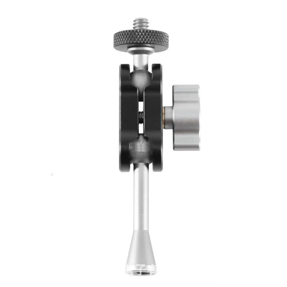 1/4 Inch Screw Camera Magic Arm Aluminum Alloy Double Ball Head Ball Magic Arm Lightweight Adjustment Magic Arm Bracket Peaceful Pleasures Health and Wellness TM4