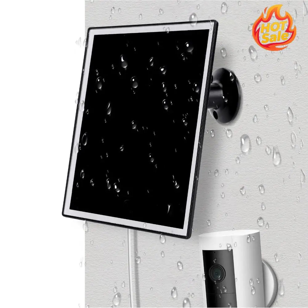 6W Solar Panel Charger for Outdoor Security Cameras | Type-C & DC3.5