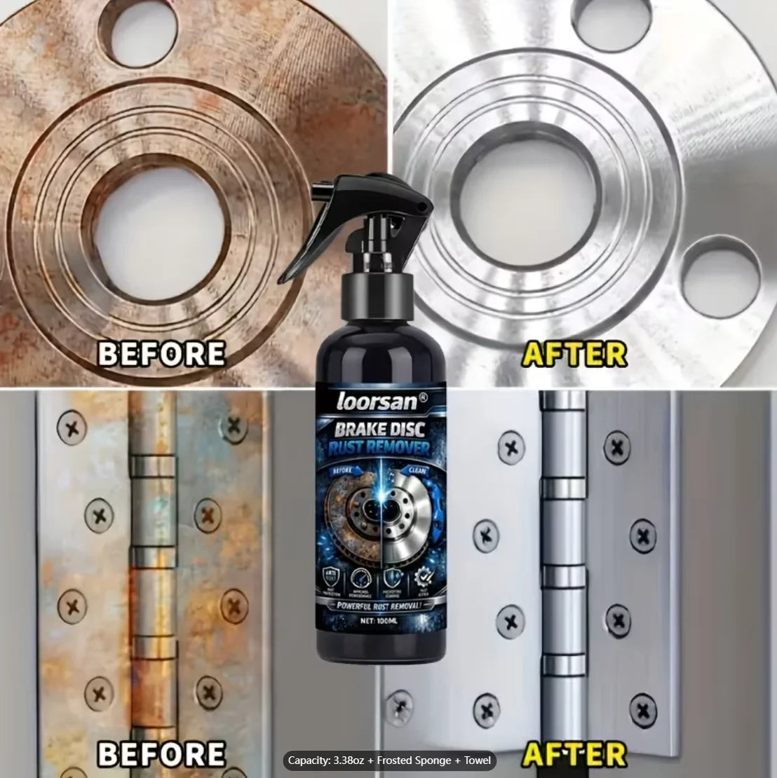 Car Brake Disc Rust Remover Spray 100ml – Wheel Hub Cleaner