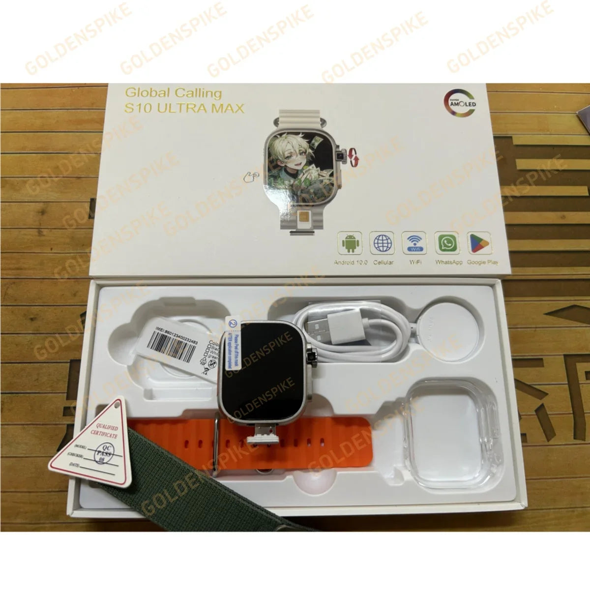 GOLDENSPIKE S10 Ultra MAX 4G Android Smartwatch | GPS & Camera
