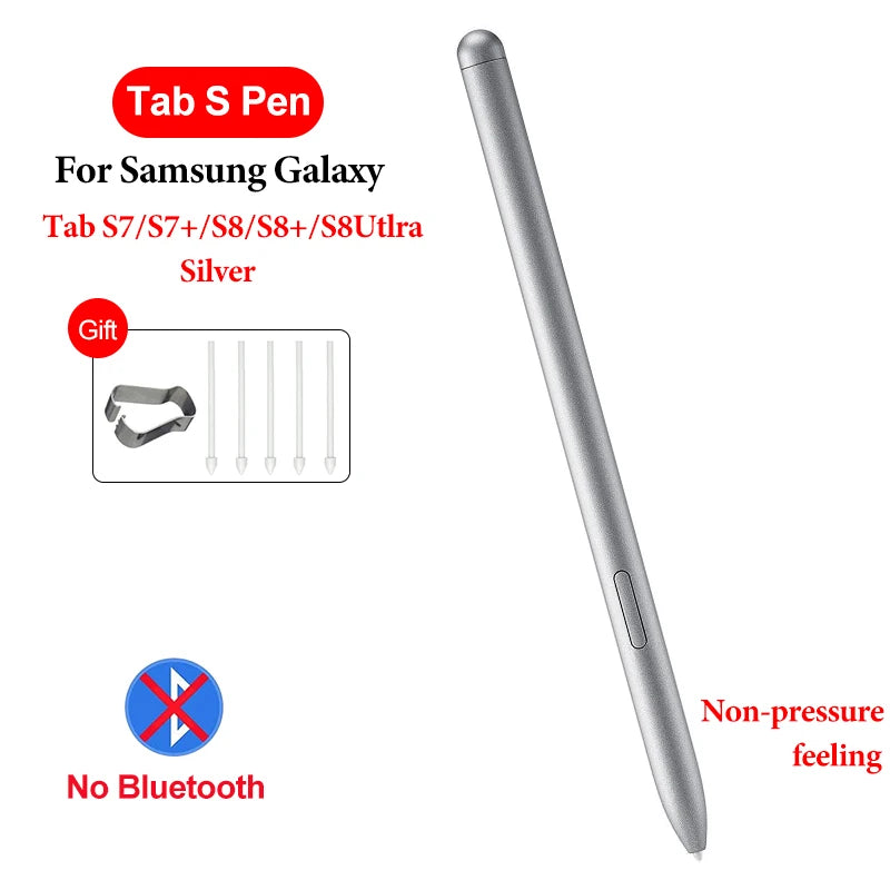 Pencil For Samsung Tablet Stylus Pen For Samsung Galaxy Tab s6 lite Touch Pencil Galaxy Tab s7 s8 s9 Pen for Samsung Stylus Pen Peaceful Pleasures Health and Wellness Silver for Tab S7 S8