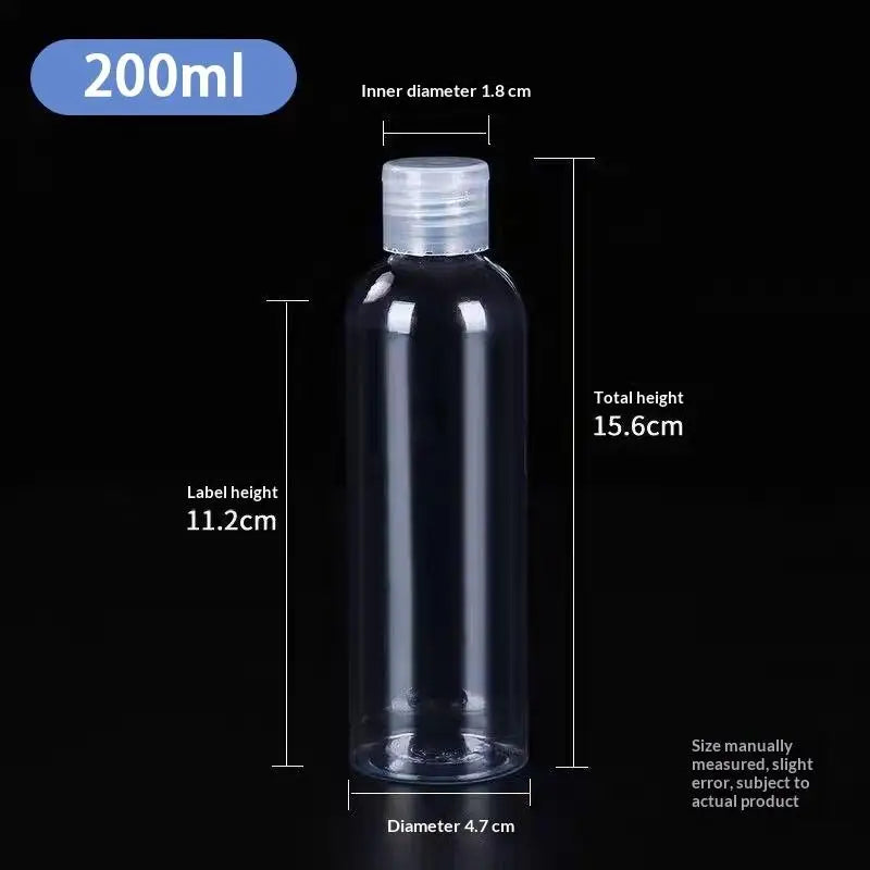 Empty Flip Cap PET Plastic Bottles 5ml–100ml | Travel Atomizer