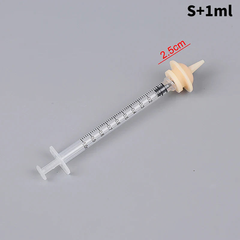 Pet Oral Syringe Feeder with Silicone Nipple | Puppy Kitten
