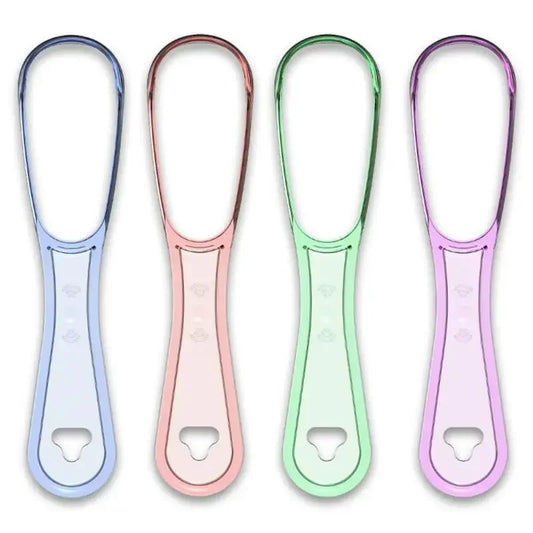 Reusable Tongue Scraper – BPA-Free Food Grade Plastic Tongue Scraper Peaceful Pleasures Health and Wellness