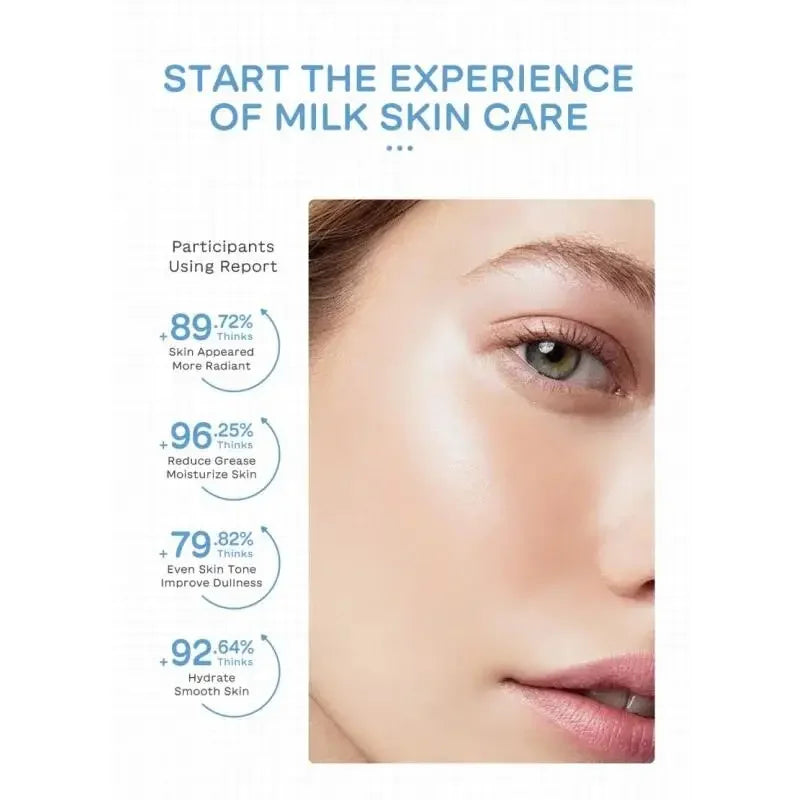 LAIKOU Milk Brightening 5-Piece Skincare Set – Cleanser & Cream