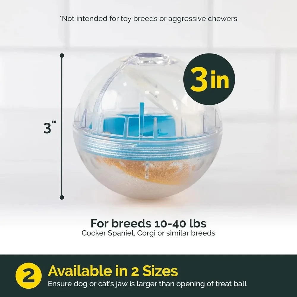 IQ Treat Ball – Interactive Slow Feeder Dog Toy | 3" Dispenser