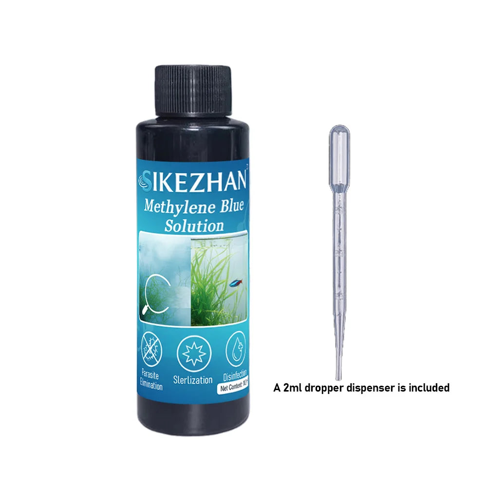 SIKEZHAN 101ml Methylene Blue Aquarium Fish Treatment Solution