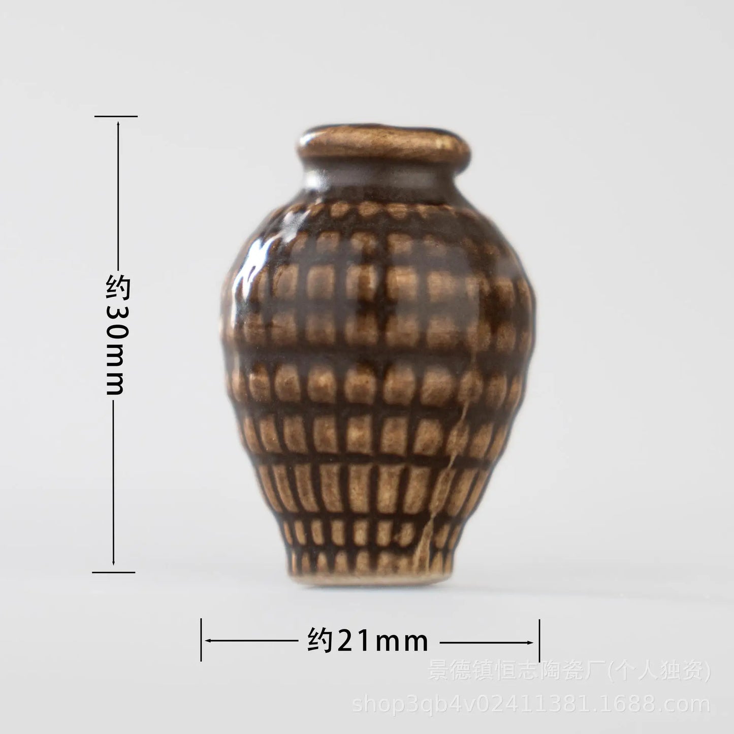 New Mini Ceramic Small Vase Refrigerator Stickers Creatives 3D Three-dimensional Home Decoration Magnet Home Decor Items Fridge Peaceful Pleasures Health and Wellness D
