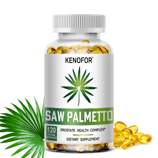 Saw Palmetto Extract, Prostate Health Supplement, Hair Growth Support To Help Maintain Normal Urination Frequency Vegan Capsules Peaceful Pleasures Health and Wellness
