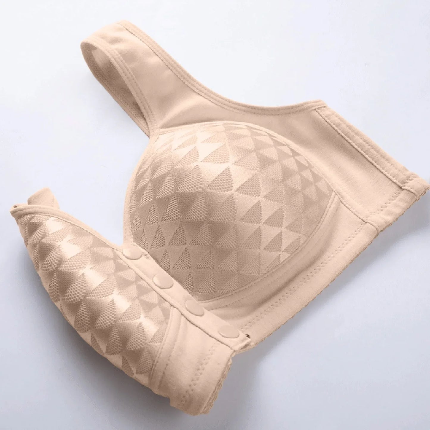 Plus Size Wireless Bra – Breathable, Padded & Supportive