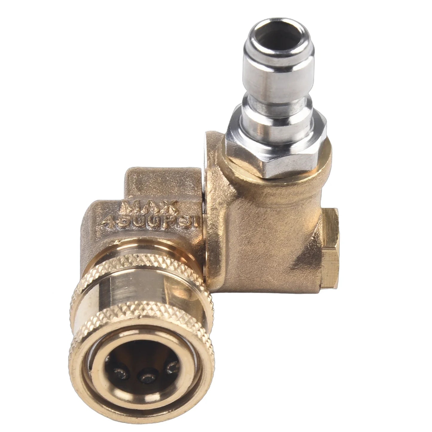 Brass Swivel Coupler 1/4" Quick Connect – 5-Angle Pressure Washer
