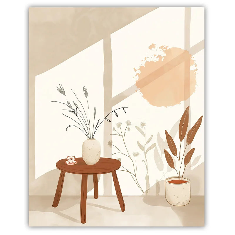 Nursery Wall Art Boho Cute Girl Teepee Canvas Painting Nordic Poster Print for Baby Girl Kids Bedroom Decor Peaceful Pleasures Health and Wellness 01 15x20cm No Frame China Mainland