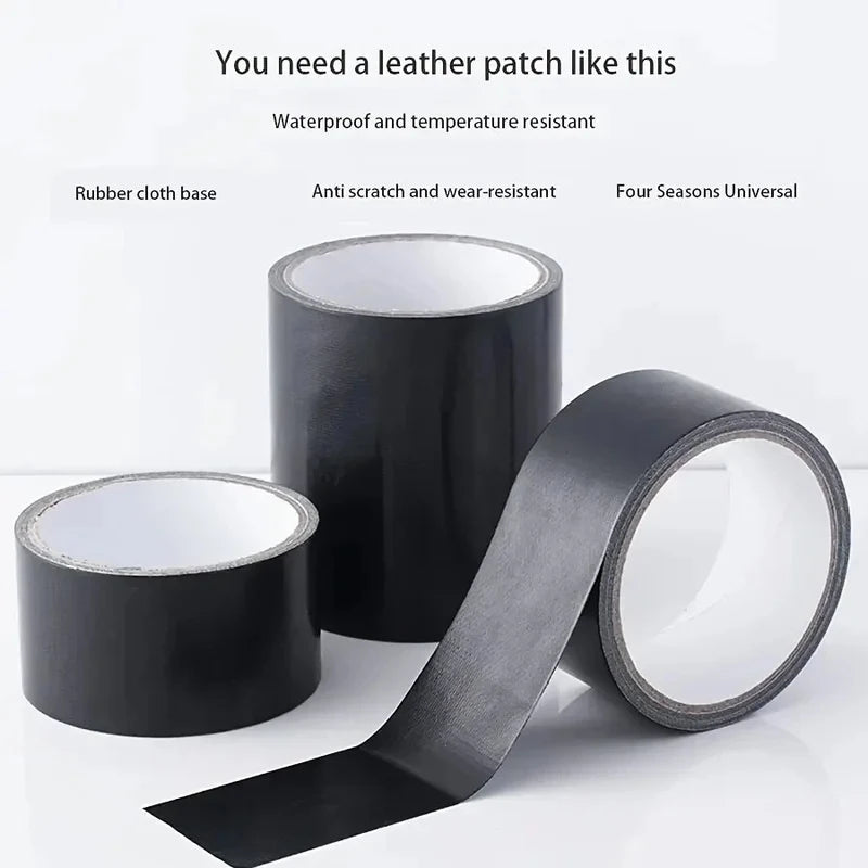 Black Cloth Leather Repair Tape – Waterproof & Wear-Resistant