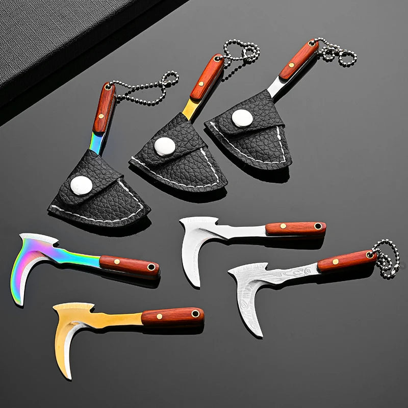Keychain small kitchen knife mini sickle gift knife courier knife body knife key knife non-folding knife pendant accessories. Peaceful Pleasures Health and Wellness