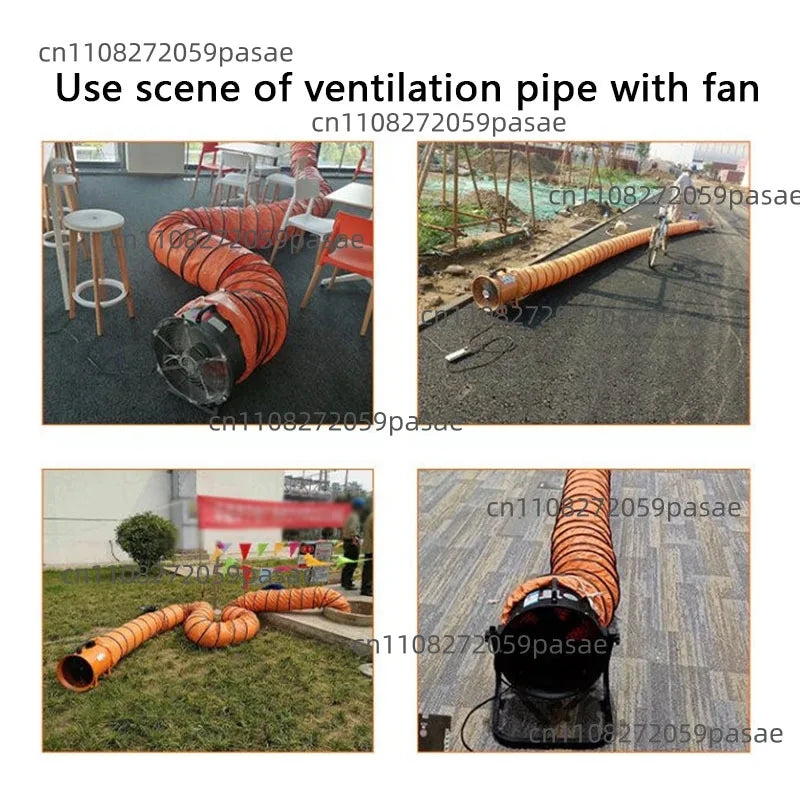 Telescopic PVC Canvas Exhaust Duct Hose – High-Temp Ventilation
