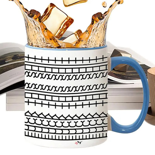 Hidden Message Ceramic Coffee Mug | Microwave-Safe Gift Hidden Message Mug Peaceful Pleasures Health and Wellness