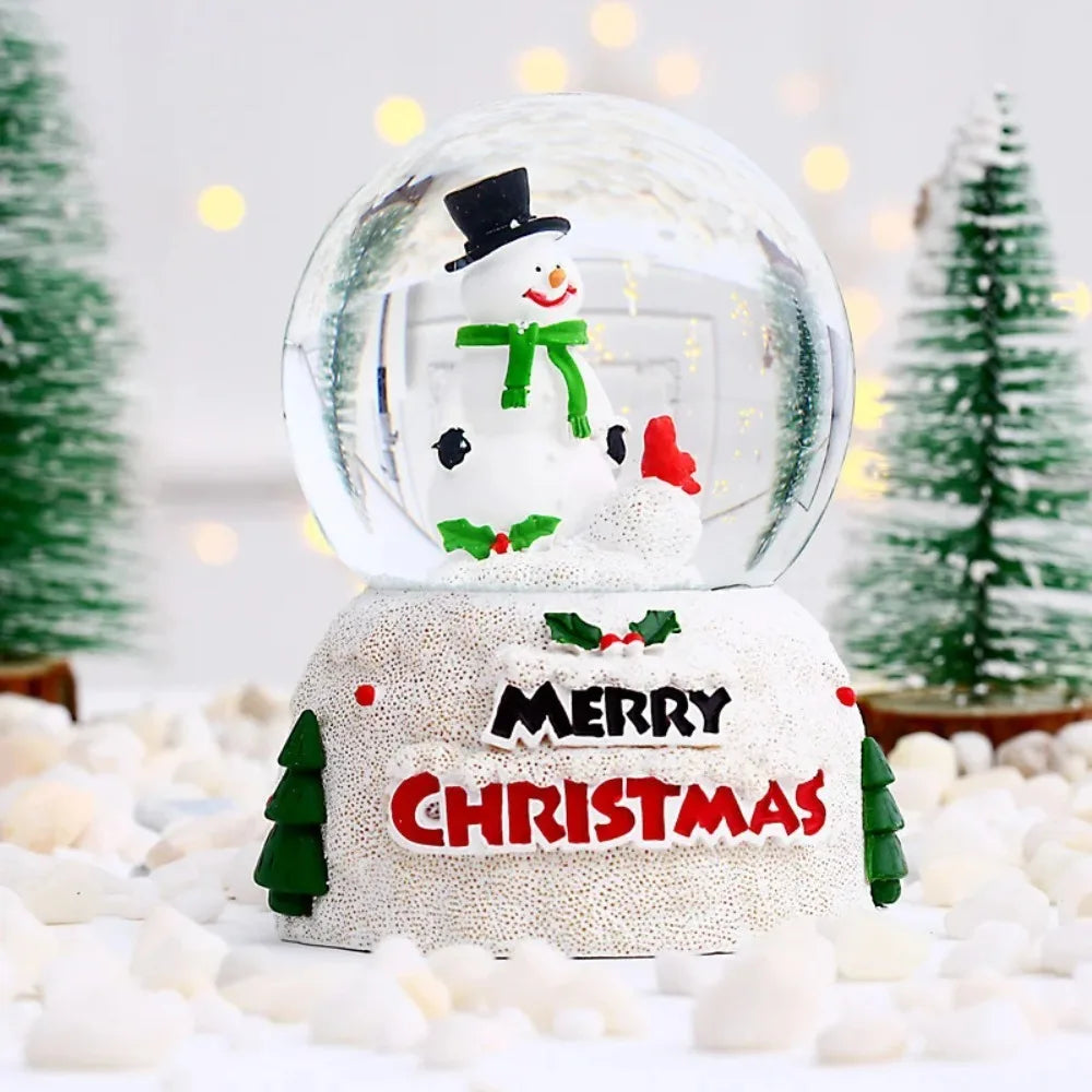 Christmas Luminous Crystal Ball Ornament | Resin Holiday Gift