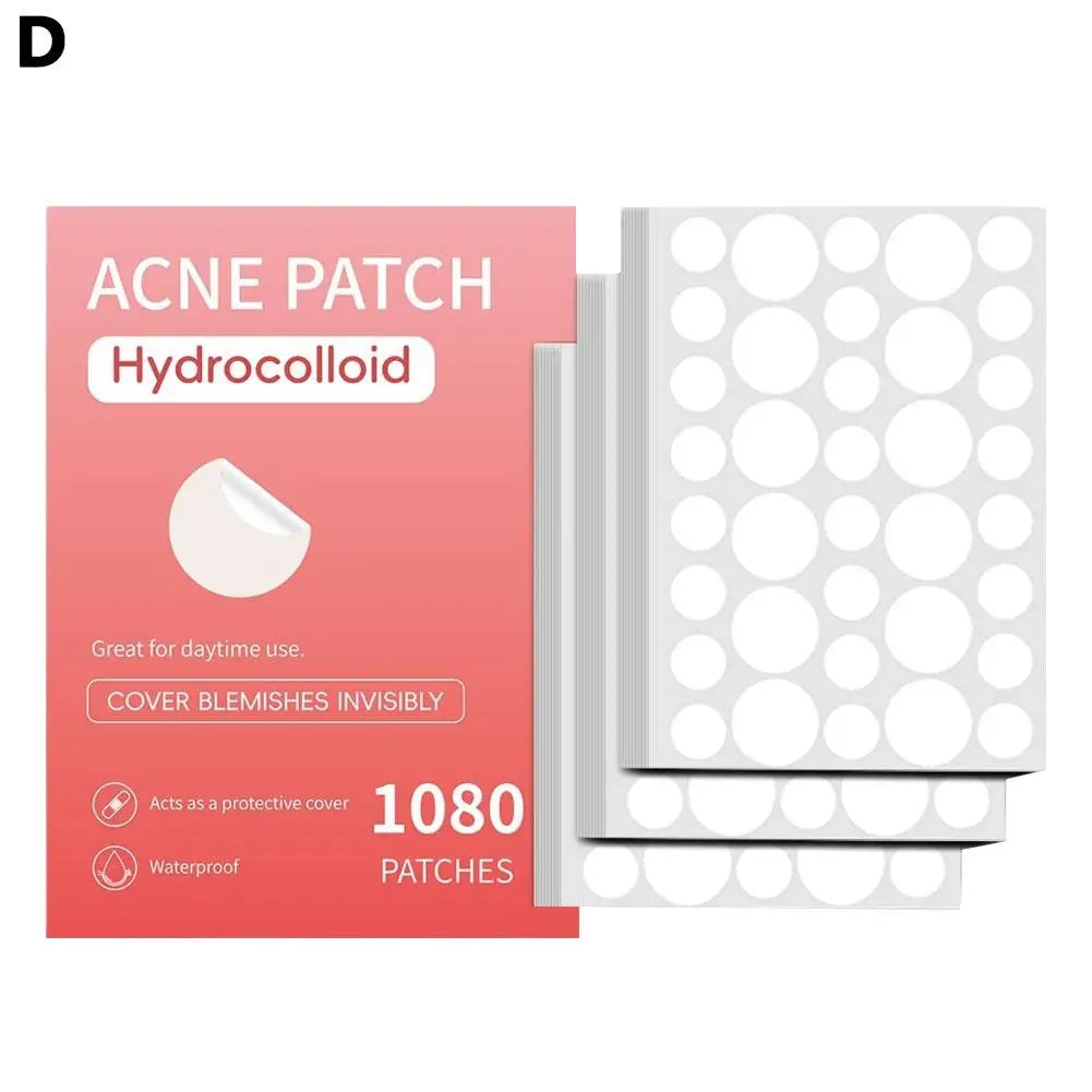 Hydrocolloid Invisible Pimple Patches – Bulk Acne Stickers for Spots & Blemishes (360/720/1080 Count) Peaceful Pleasures Health and Wellness D