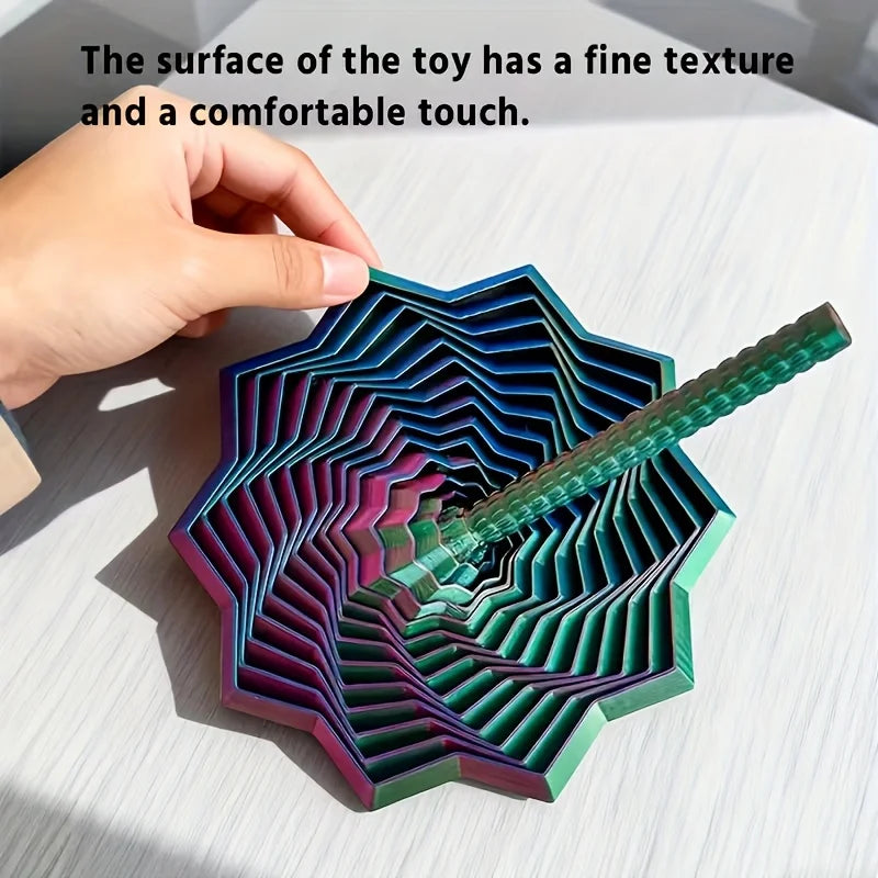 Expand your senses: Relaxing Star Shape 3D Printed Novelty Gyroscope, Finger Toy, Desk Decoration, Eight-sided Handle Fun Adult Peaceful Pleasures Health and Wellness